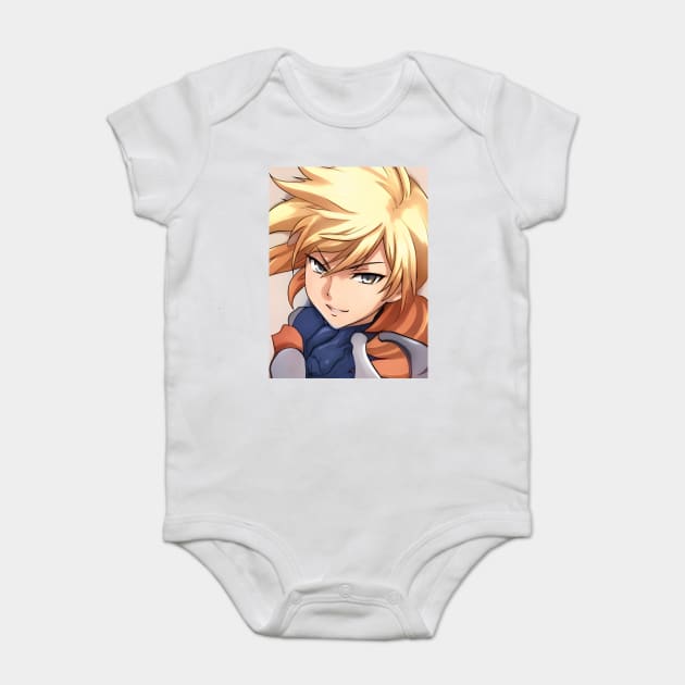 Blonde Hair Anime Boy Baby Bodysuit by animegirlnft